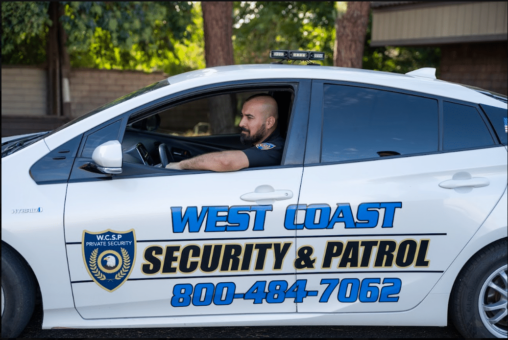 Officer driving patrol vehicle