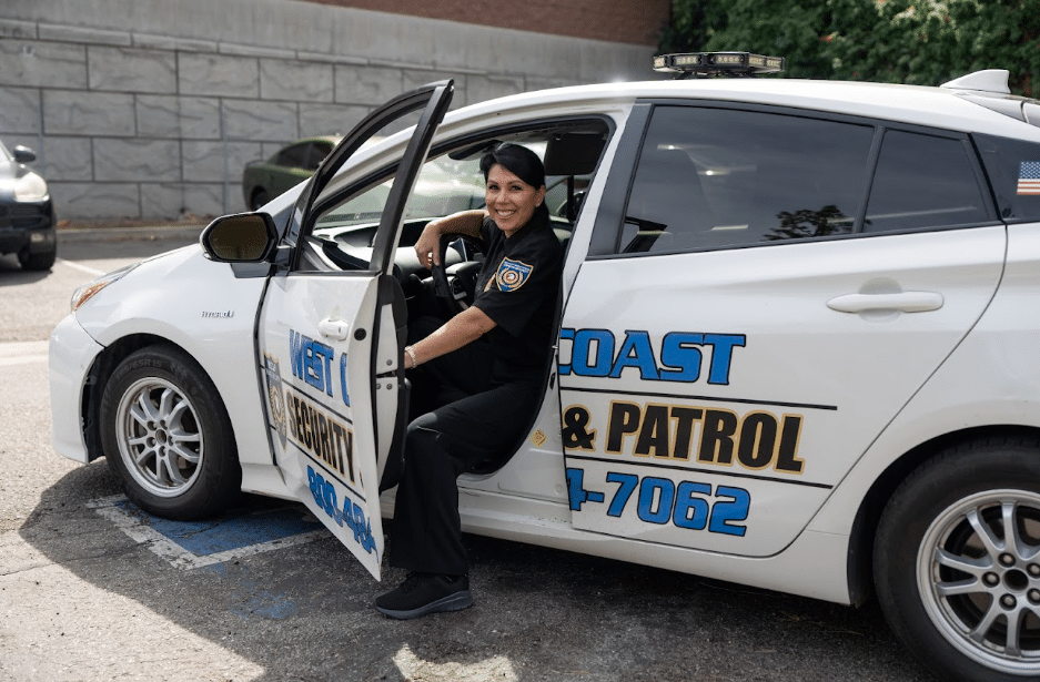 Close-up of a patrol vehicle