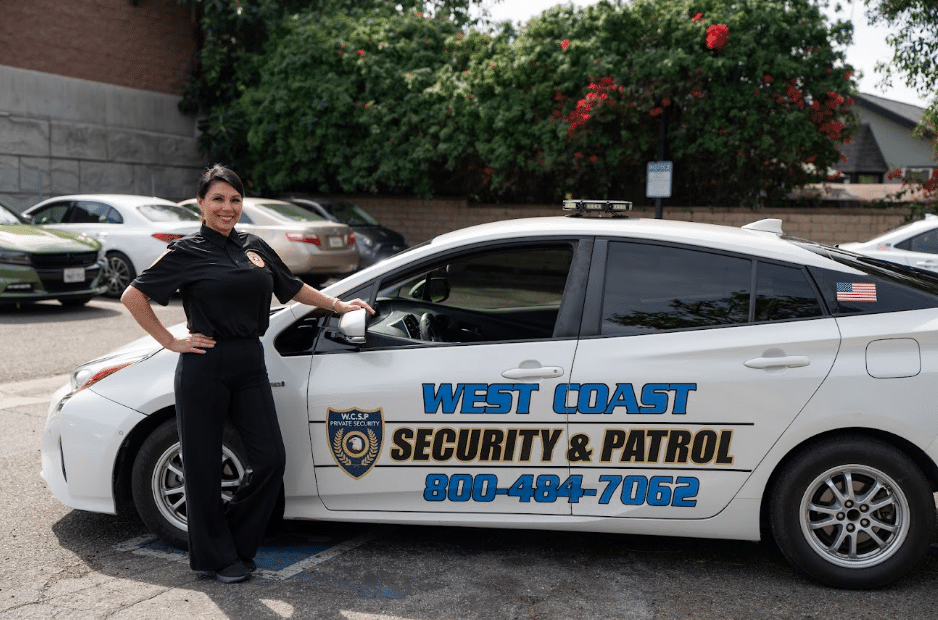 Security guard near a property